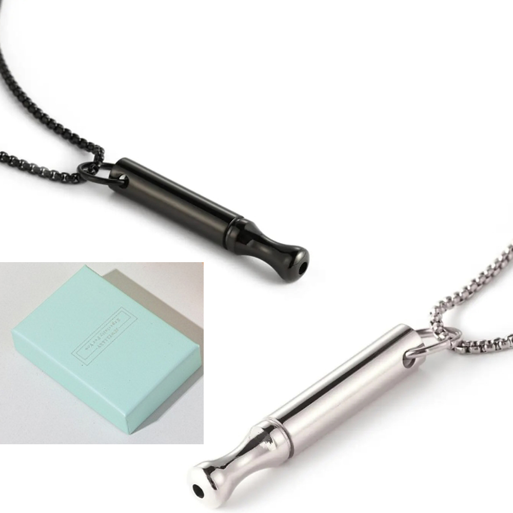 Vape Accessory - Atemhalskette aus Titanstahl zur Angstlinderung, Breathlink,