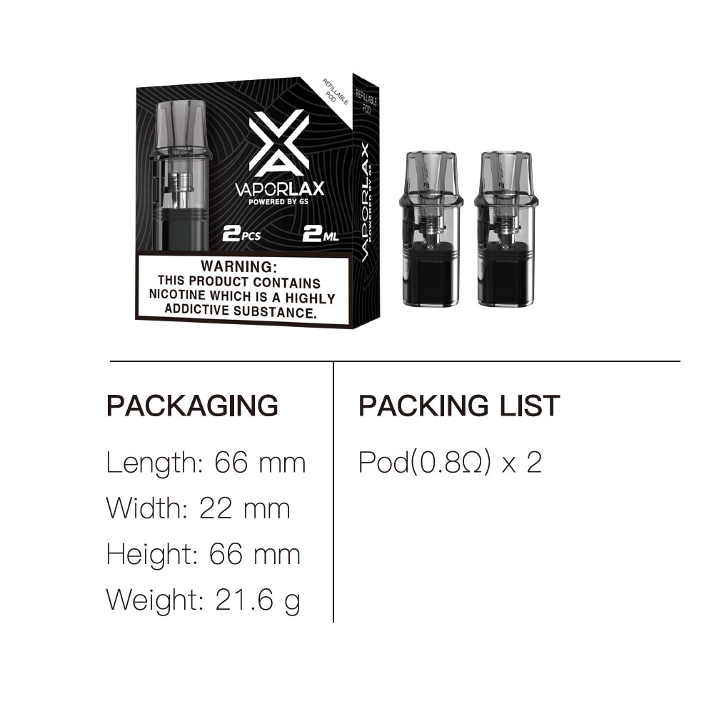 Vaporlax Nano Patrone 2ml mit  – Vaping Area Bewertung und Preis