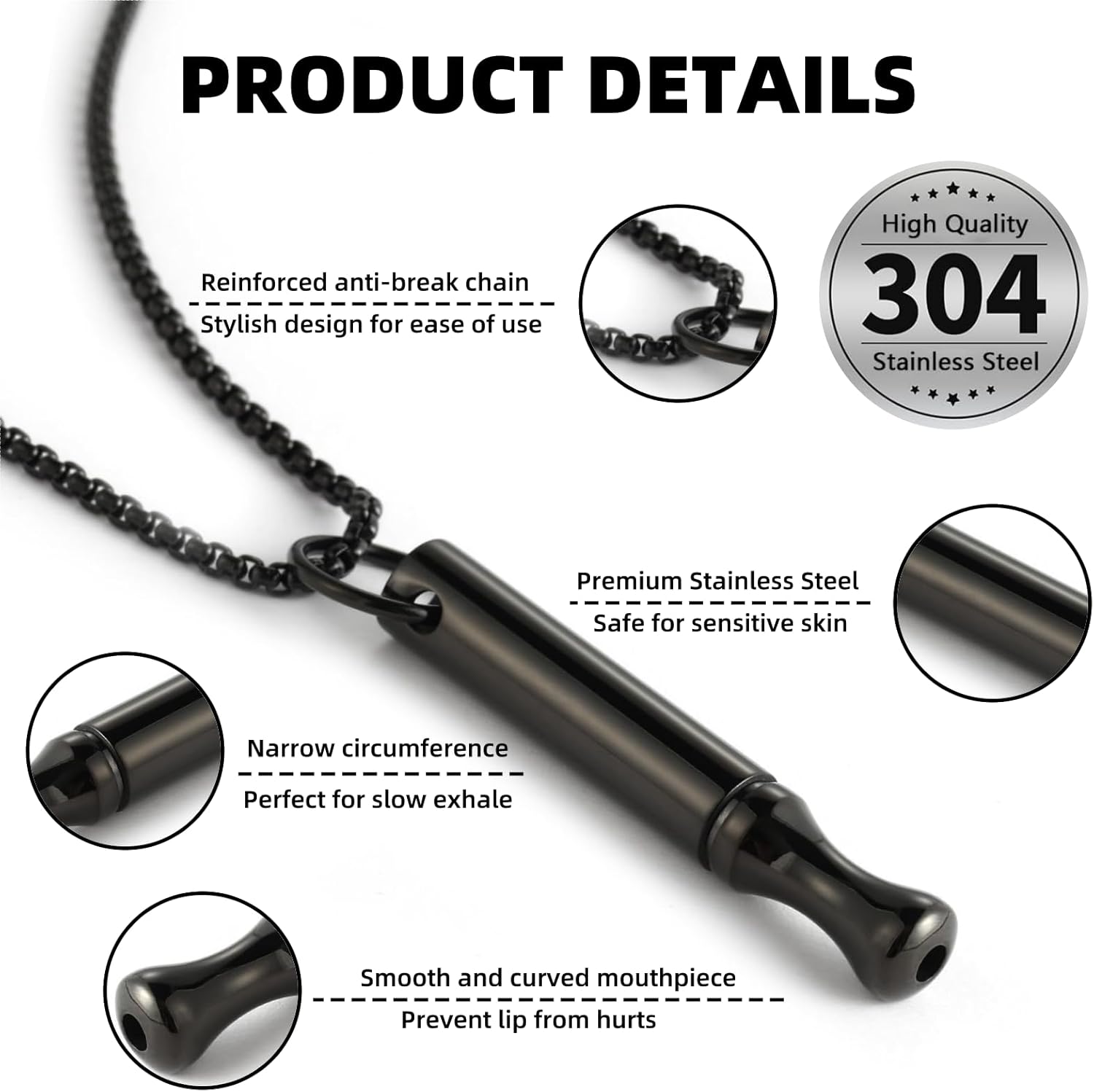 Atemhalskette aus Titanstahl z – Vape Accessory Bewertung und Preis